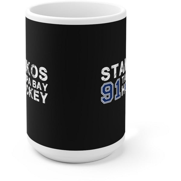 Stamkos 91 Tampa Bay Hockey Ceramic Coffee Mug In Black, 15oz