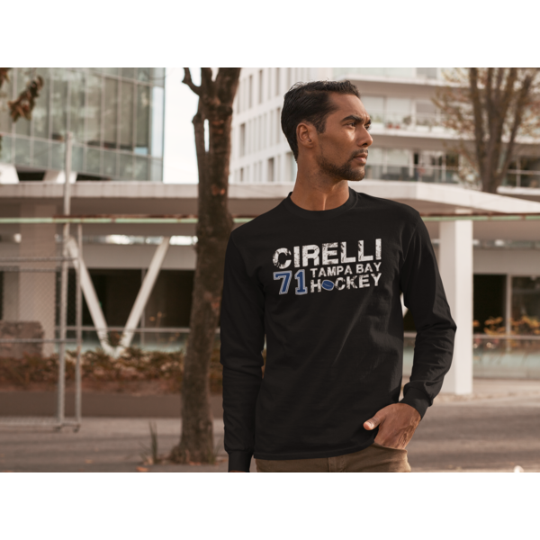 Cirelli 71 Tampa Bay Hockey Unisex Jersey Long Sleeve Shirt