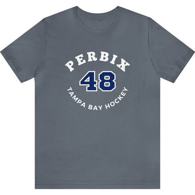 Perbix 48 Tampa Bay Hockey Number Arch Design Unisex T-Shirt