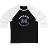 Jeannot 84 Tampa Bay Hockey Number Arch Design Unisex Tri-Blend 3/4 Sleeve Raglan Baseball Shirt