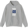 Perbix 48 Tampa Bay Hockey Blue Vertical Design Unisex Hooded Sweatshirt