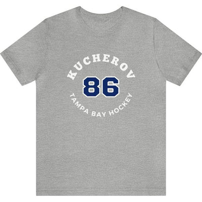 Kucherov 86 Tampa Bay Hockey Number Arch Design Unisex T-Shirt