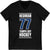 Hedman 77 Tampa Bay Hockey Blue Vertical Design Unisex V-Neck Tee