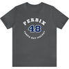 Perbix 48 Tampa Bay Hockey Number Arch Design Unisex T-Shirt