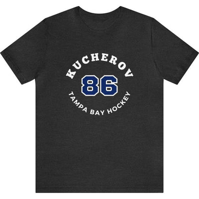 Kucherov 86 Tampa Bay Hockey Number Arch Design Unisex T-Shirt