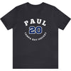 Paul 20 Tampa Bay Hockey Number Arch Design Unisex T-Shirt