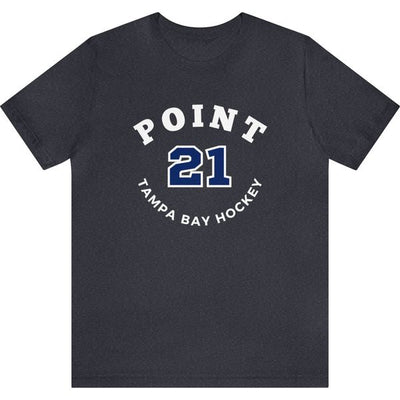 Point 21 Tampa Bay Hockey Number Arch Design Unisex T-Shirt