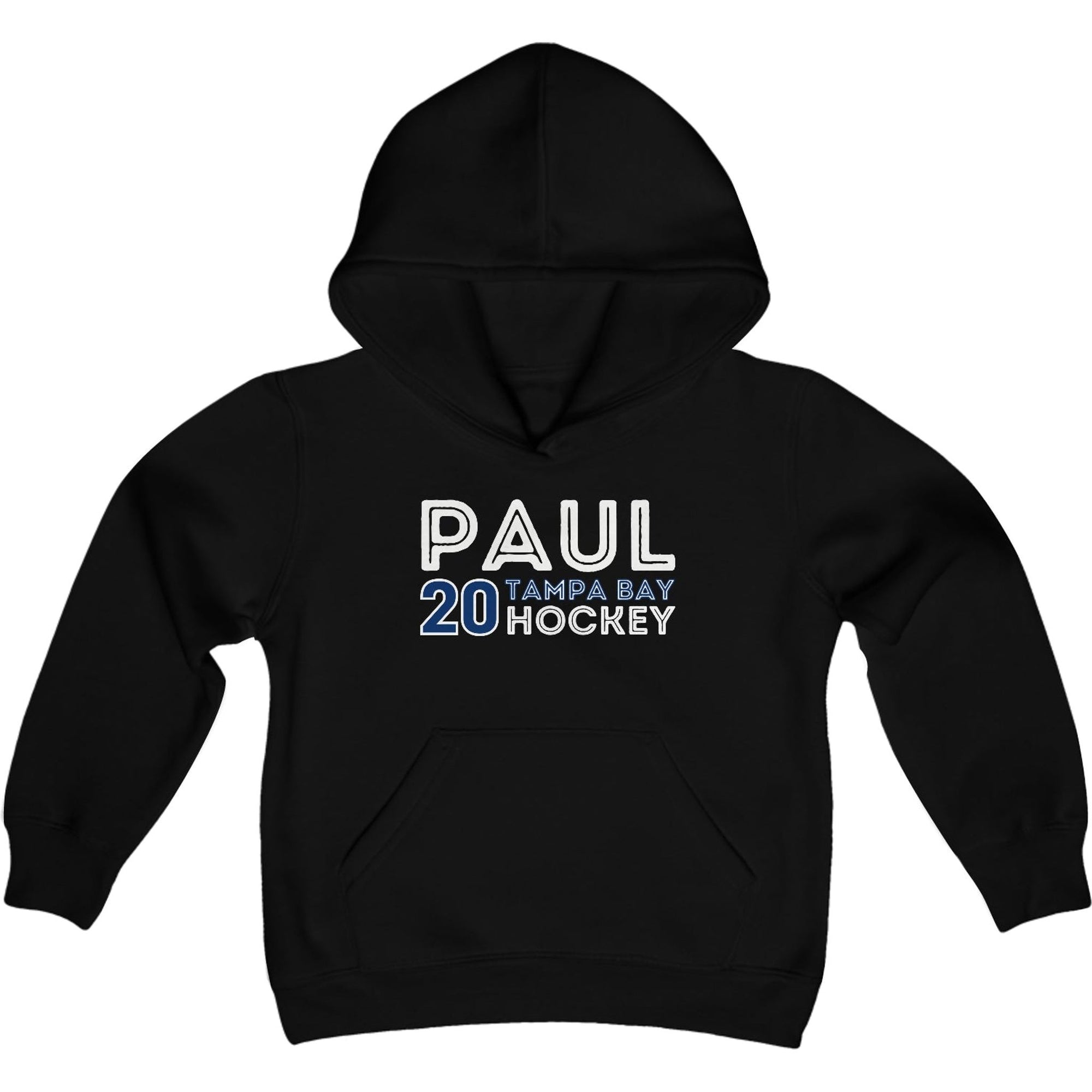 Paul 20 Tampa Bay Hockey Grafitti Wall Design Youth Hooded Sweatshirt