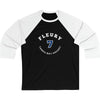 Fleury 7 Tampa Bay Hockey Number Arch Design Unisex Tri-Blend 3/4 Sleeve Raglan Baseball Shirt