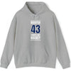 Raddysh 43 Tampa Bay Hockey Blue Vertical Design Unisex Hooded Sweatshirt