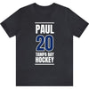 Paul 20 Tampa Bay Hockey Blue Vertical Design Unisex T-Shirt