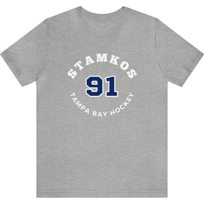 Stamkos 91 Tampa Bay Hockey Number Arch Design Unisex T-Shirt