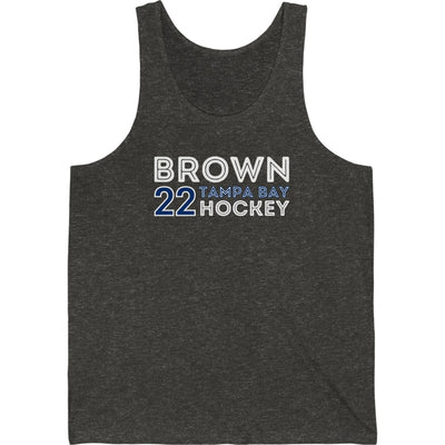 Brown 22 Tampa Bay Hockey Grafitti Wall Design Unisex Jersey Tank Top