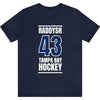 Raddysh 43 Tampa Bay Hockey Blue Vertical Design Unisex T-Shirt