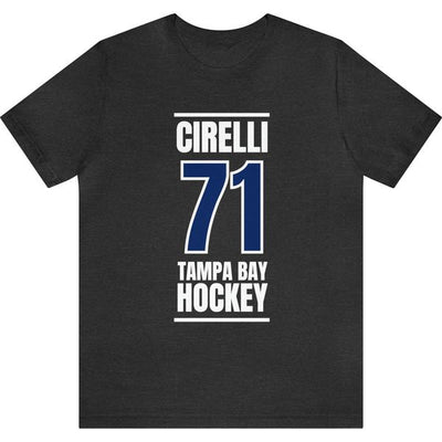 Cirelli 71 Tampa Bay Hockey Blue Vertical Design Unisex T-Shirt