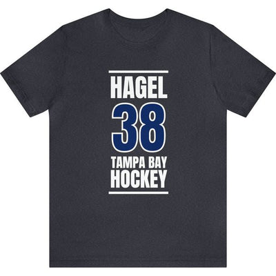 Hagel 38 Tampa Bay Hockey Blue Vertical Design Unisex T-Shirt