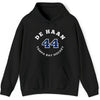 de Haan 44 Tampa Bay Hockey Number Arch Design Unisex Hooded Sweatshirt