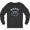 Hagel 38 Tampa Bay Hockey Number Arch Design Unisex Jersey Long Sleeve Shirt