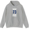 Sheary 73 Tampa Bay Hockey Blue Vertical Design Unisex Hooded Sweatshirt