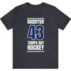 Raddysh 43 Tampa Bay Hockey Blue Vertical Design Unisex T-Shirt