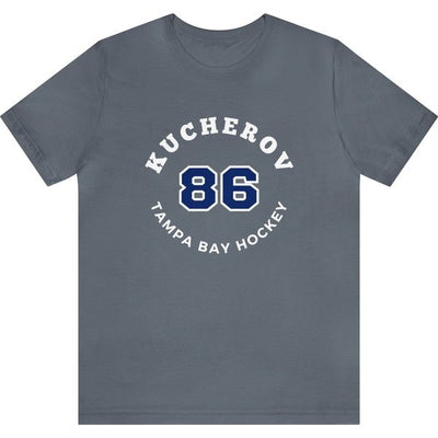 Kucherov 86 Tampa Bay Hockey Number Arch Design Unisex T-Shirt