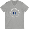 Glendening 11 Tampa Bay Hockey Number Arch Design Unisex V-Neck Tee