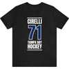 Cirelli 71 Tampa Bay Hockey Blue Vertical Design Unisex T-Shirt