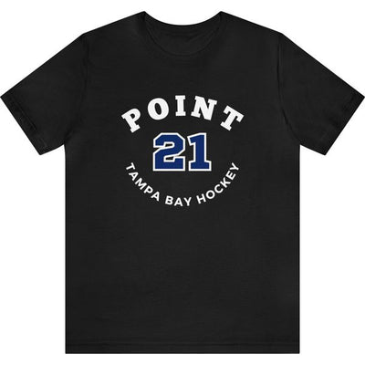 Point 21 Tampa Bay Hockey Number Arch Design Unisex T-Shirt