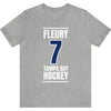 Fleury 7 Tampa Bay Hockey Blue Vertical Design Unisex T-Shirt