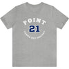 Point 21 Tampa Bay Hockey Number Arch Design Unisex T-Shirt