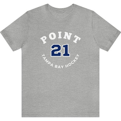 Point 21 Tampa Bay Hockey Number Arch Design Unisex T-Shirt