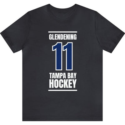 Glendening 11 Tampa Bay Hockey Blue Vertical Design Unisex T-Shirt