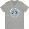 Eyssimont 23 Tampa Bay Hockey Number Arch Design Unisex V-Neck Tee