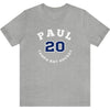 Paul 20 Tampa Bay Hockey Number Arch Design Unisex T-Shirt