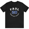 Paul 20 Tampa Bay Hockey Number Arch Design Unisex T-Shirt