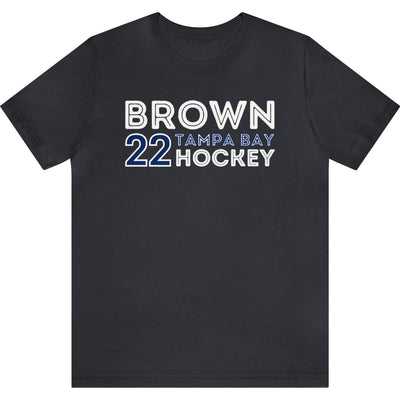 Brown 22 Tampa Bay Hockey Grafitti Wall Design Unisex T-Shirt