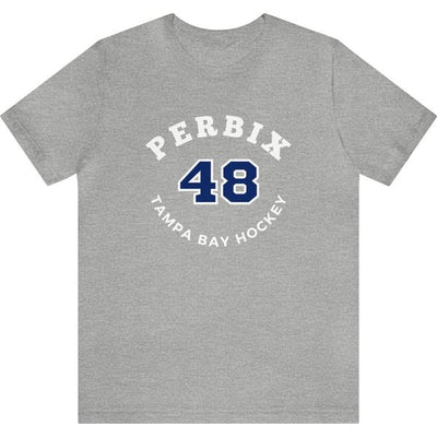 Perbix 48 Tampa Bay Hockey Number Arch Design Unisex T-Shirt