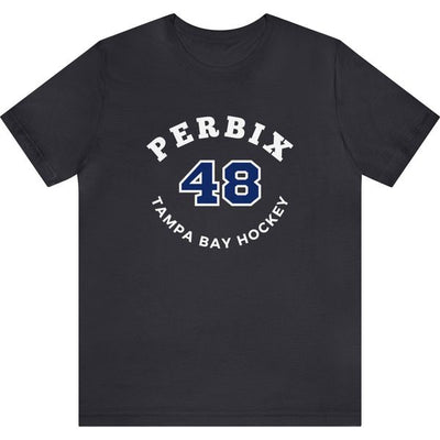 Perbix 48 Tampa Bay Hockey Number Arch Design Unisex T-Shirt