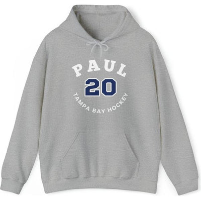 Paul 20 Tampa Bay Hockey Number Arch Design Unisex Hooded Sweatshirt