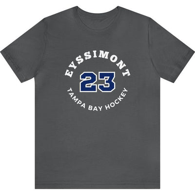 Eyssimont 23 Tampa Bay Hockey Number Arch Design Unisex T-Shirt