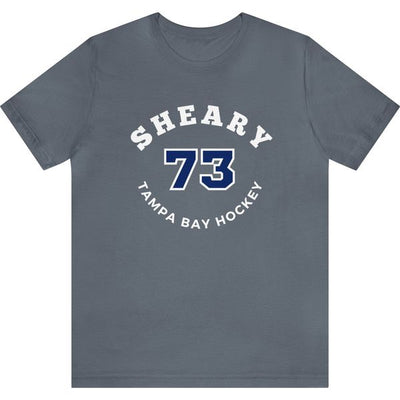 Sheary 73 Tampa Bay Hockey Number Arch Design Unisex T-Shirt