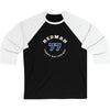 Hedman 77 Tampa Bay Hockey Number Arch Design Unisex Tri-Blend 3/4 Sleeve Raglan Baseball Shirt