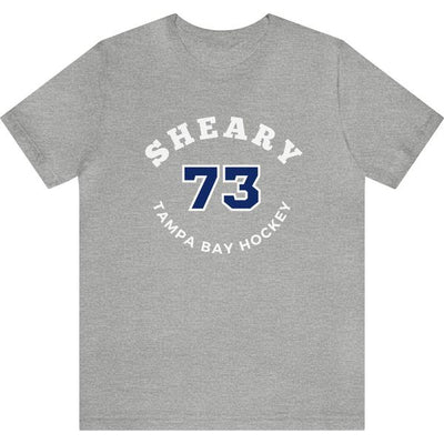 Sheary 73 Tampa Bay Hockey Number Arch Design Unisex T-Shirt