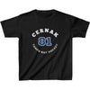 Cernak 81 Tampa Bay Hockey Number Arch Design Kids Tee