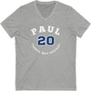 Paul 20 Tampa Bay Hockey Number Arch Design Unisex V-Neck Tee