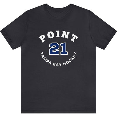 Point 21 Tampa Bay Hockey Number Arch Design Unisex T-Shirt