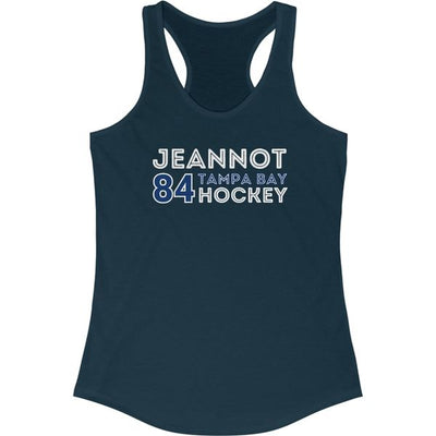 Jeannot 84 Tampa Hockey Grafitti Wall Design Women's Ideal Racerback Tank Top