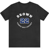 Brown 22 Tampa Bay Hockey Number Arch Design Unisex T-Shirt