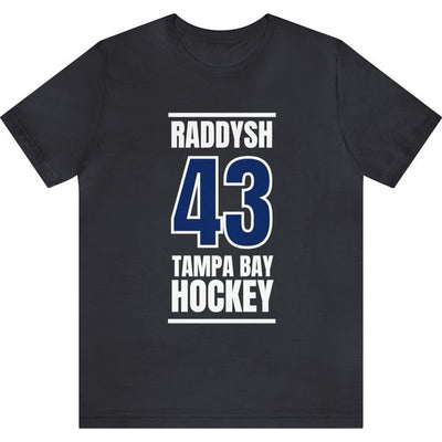 Raddysh 43 Tampa Bay Hockey Blue Vertical Design Unisex T-Shirt