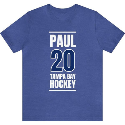 Paul 20 Tampa Bay Hockey Blue Vertical Design Unisex T-Shirt